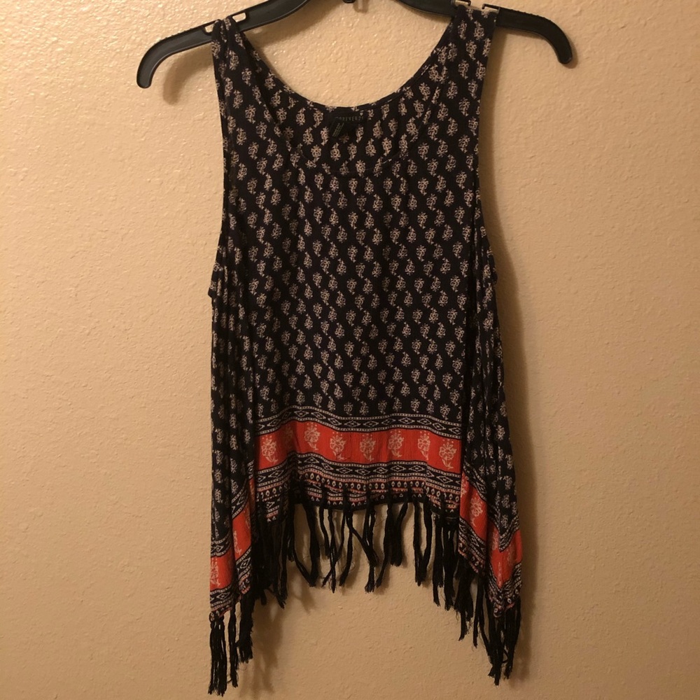 Black Boho Top